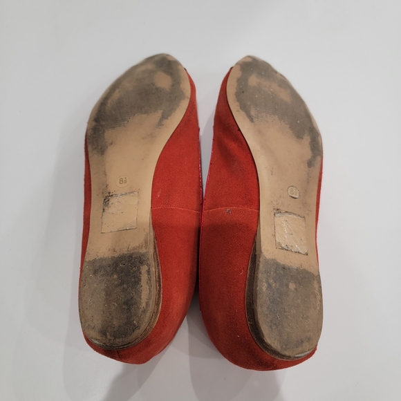 DV by Dolce Vita Women's Red Flats with Silver Cap Toe Size 8.5 - Picture 3 of 5